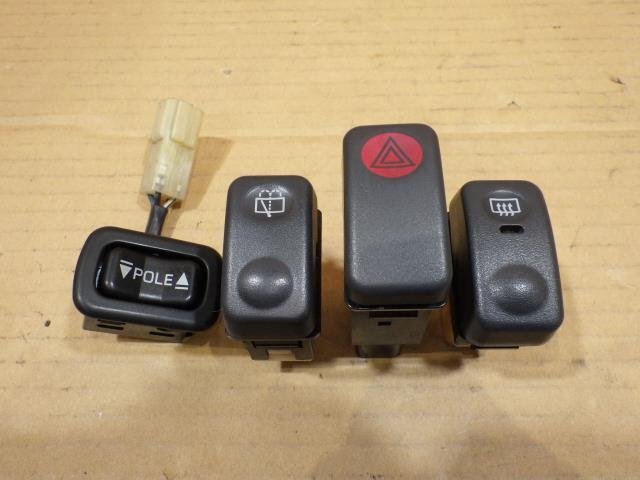 【山形 酒田発】中古 オプティ E-L300S スイッチ類4点セット 純正 内容写真参照 写真にある物のみ テスト済 ◇説明欄要確認◇