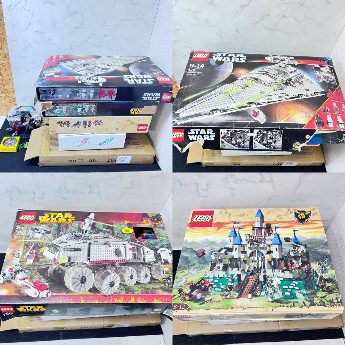 中古 レゴ LEGO 大量 まとめ売り スターウォーズ 6211 7261 お城シリーズ 6098 他 フレンズ シティ バイオニクル ミニフィグ 沢山 現状渡し