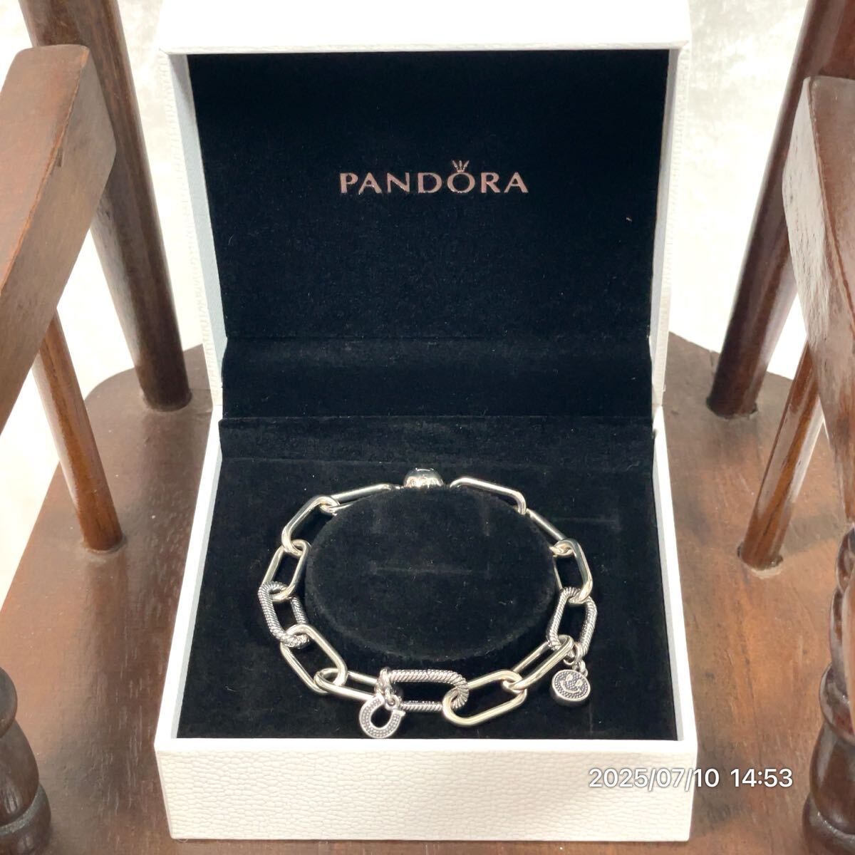 SILVER925 SV925 PANDORA パンドラ ブランドロゴ スマイルマーク 蹄 ラインストーン ブレスレット アクセサリー 装飾品 小物 ケース付き