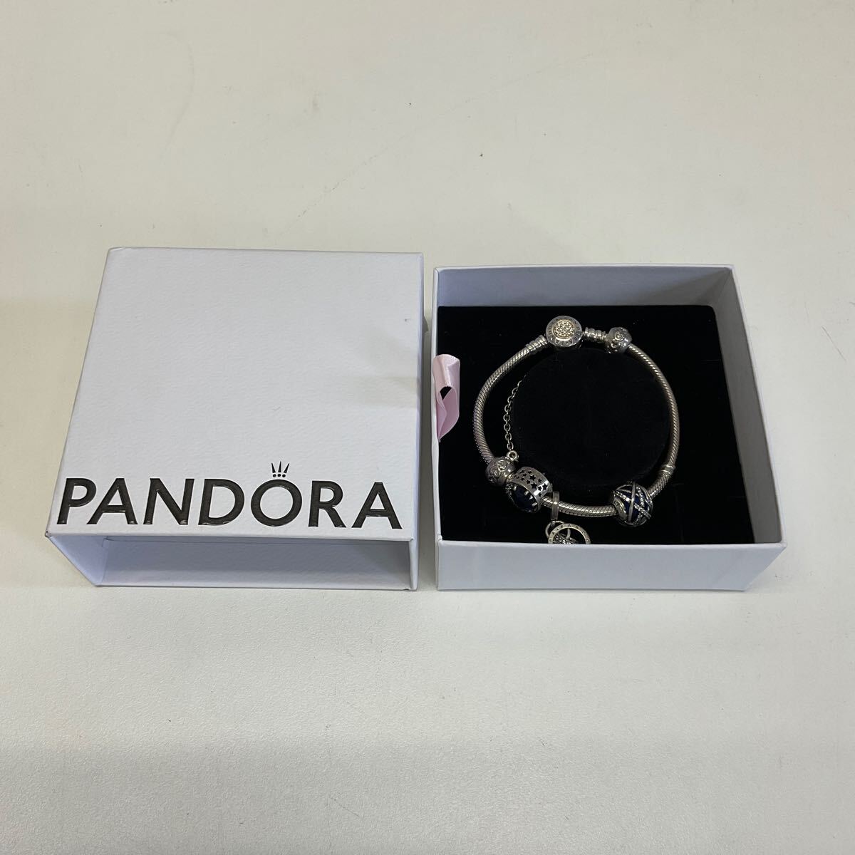 営MK13-60T PANDORA パンドラ ブレスレット バングル アクセサリー ジュエリー 刻印S925 シルバー 