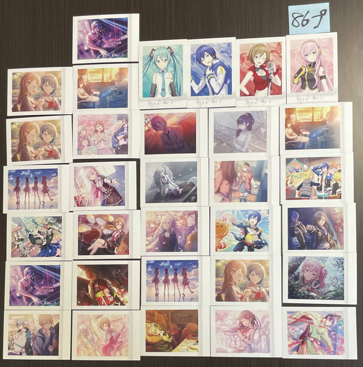 ♪100すた◆ プロジェクトセカイ KAITO 初音ミク MEIKO　ブロマイド ぱしゃこれ カード プロセカ C 巡音ルカ 86プ