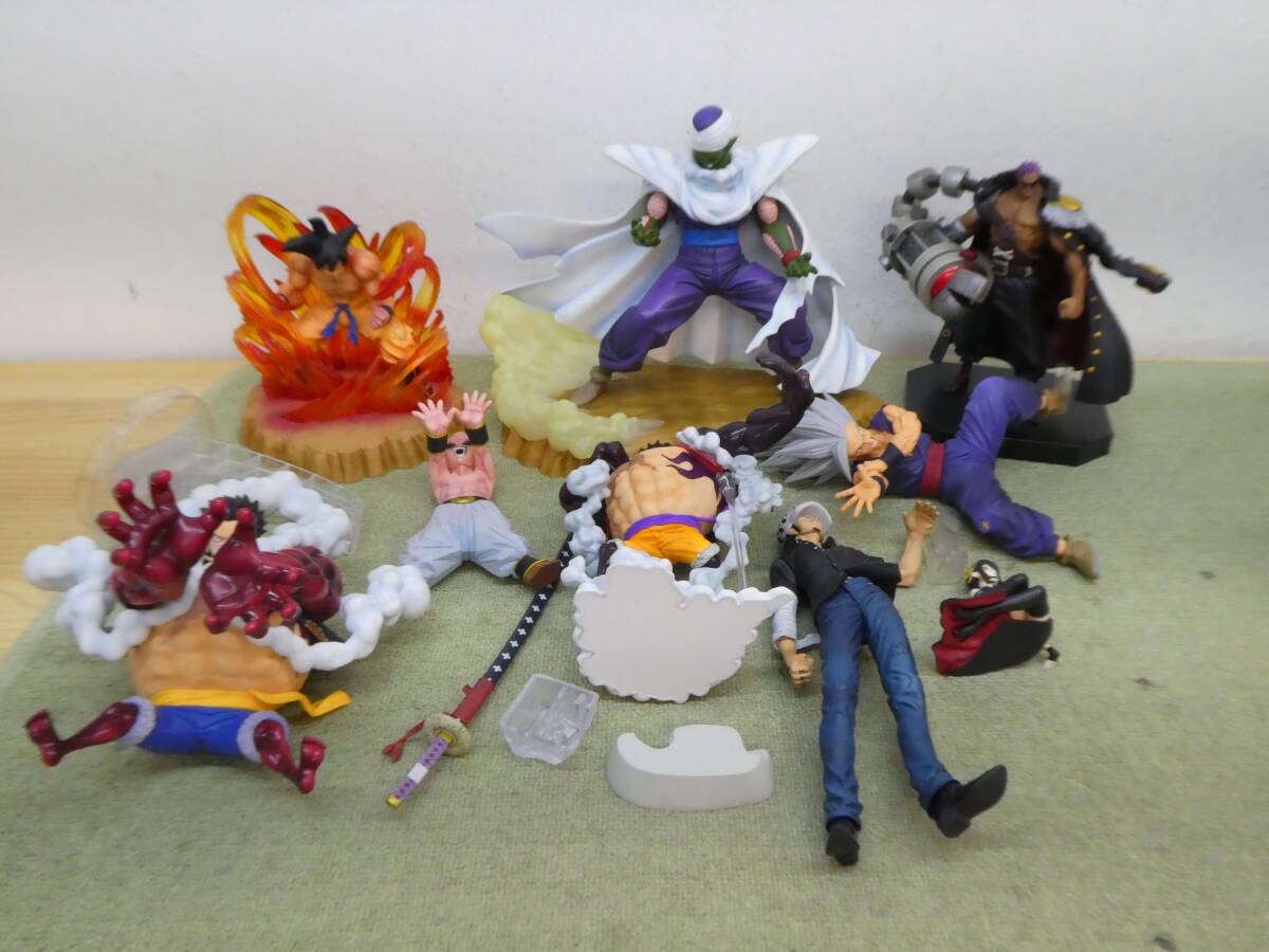 084-Z92) 現状品 ジャンプ系 ハダカフィギュア まとめ売り 悟空 ピッコロ 魔人ブウ ルフィ ロー 等
