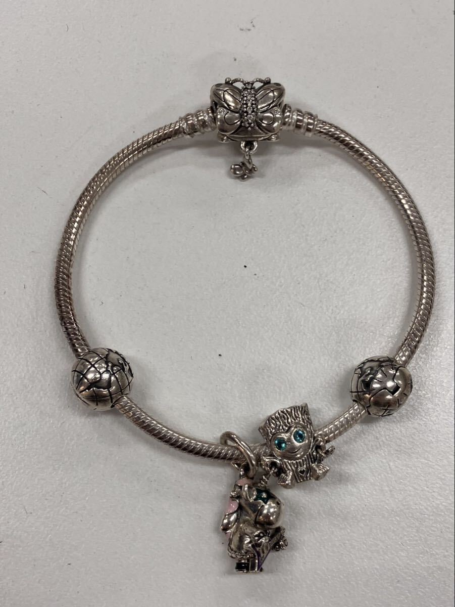 om4e24 PANDORA パンドラ ブレスレット シルバー S925 SV925 アクセサリー 30.8g
