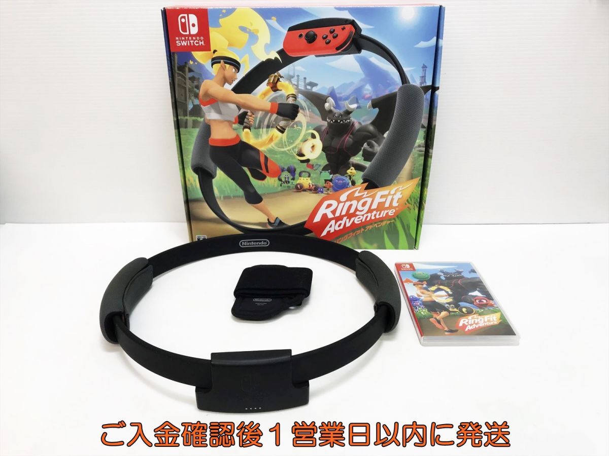 【1円】任天堂 Switch ソフト リングフィットアドベンチャー リングコン/レッグバンド/箱 セット スイッチ M05-468yk/G4