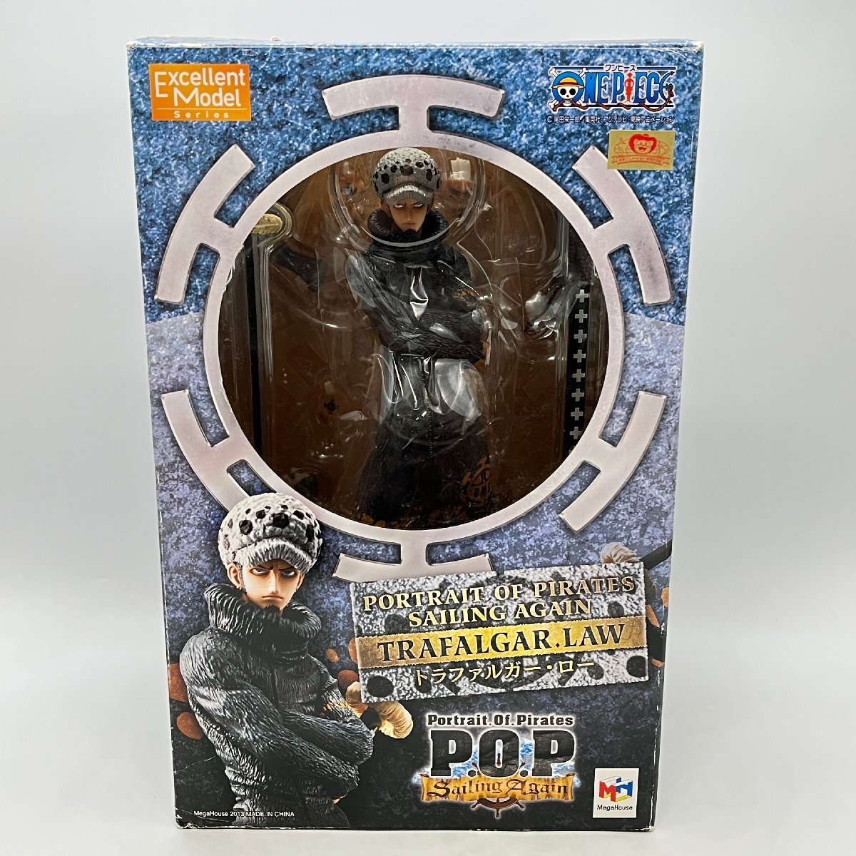 1円～ トラファルガー・ロー P.O.P Sailing Again 1/8 スケール フィギュア Portrait.Of.Pirates メガハウス [301-0827-S4]☆良品☆
