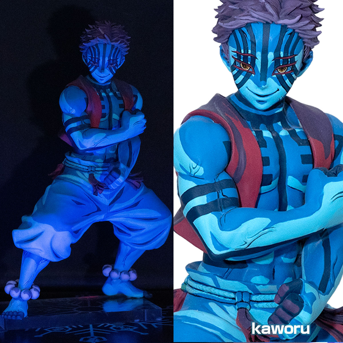 二次元 改修 フルリペイント 鬼滅の刃 Grandista AKAZA 猗窩座 アカザ 完成品 フィギュア グランディスタ demonslayer 無限城編 2D 2次元