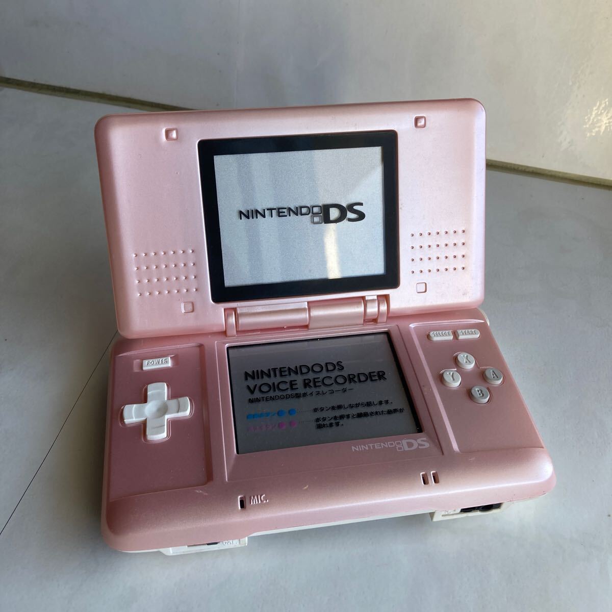 ■ニンテンドーDS 型 ボイスレコーダー NintendoDS モック ダミー ピンク　ゲーム平成レトロ当時物ビンテージおもちゃ昔古い任天堂3a