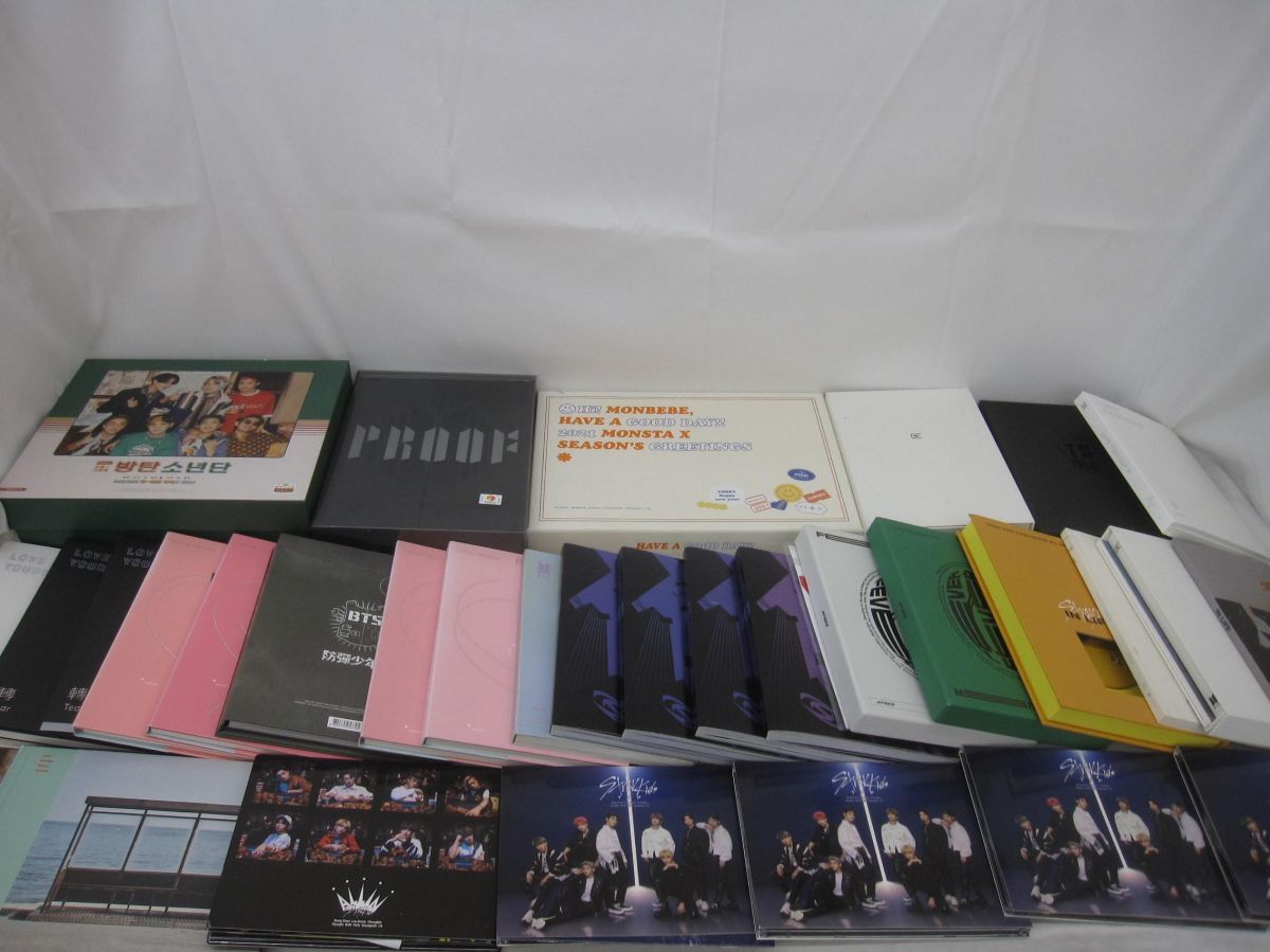 【まとめ売り 訳有】 韓流 防弾少年団 BTS ATEEZ 他 CD SEASON’S GREETINGS アルバム 等 グッズセット