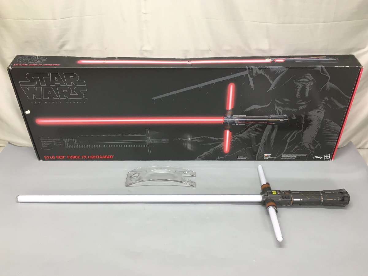 【中古品】※電池・内箱欠品　Hasbro　スター・ウォーズ　ブラックシリーズ　フォースFXライトセーバー　カイロ・レン（10325090214197AC）