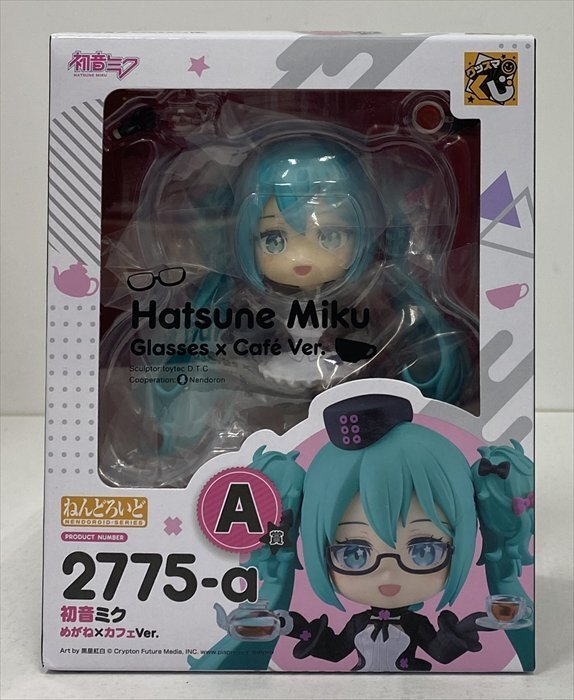 Im494★未開封 ねんどろいど 初音ミク めがね×カフェVer.「グッスマくじ 初音ミク 2025 Autumn」A賞 2775-a 中古★