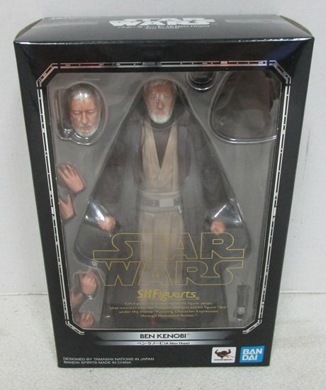 ■【未開封】TAMASHII NATIONS S.H.フィギュアーツ スター・ウォーズ ベン・ケノービ (A NEW HOPE) 約150mm フィギュア BANDAI