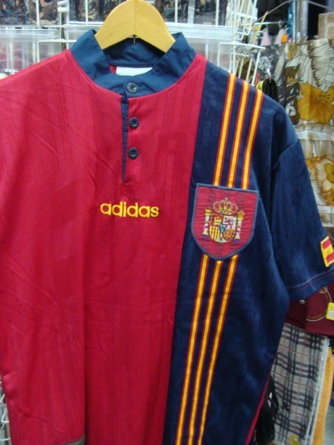 【使用感強め】スペイン代表 1996 ホーム ユニフォーム (M) adidas製