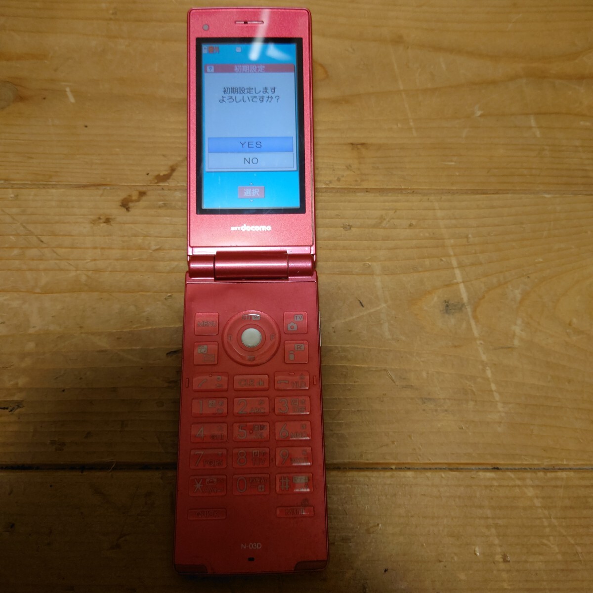 NECガラケー　N-03D 通電、初期化済