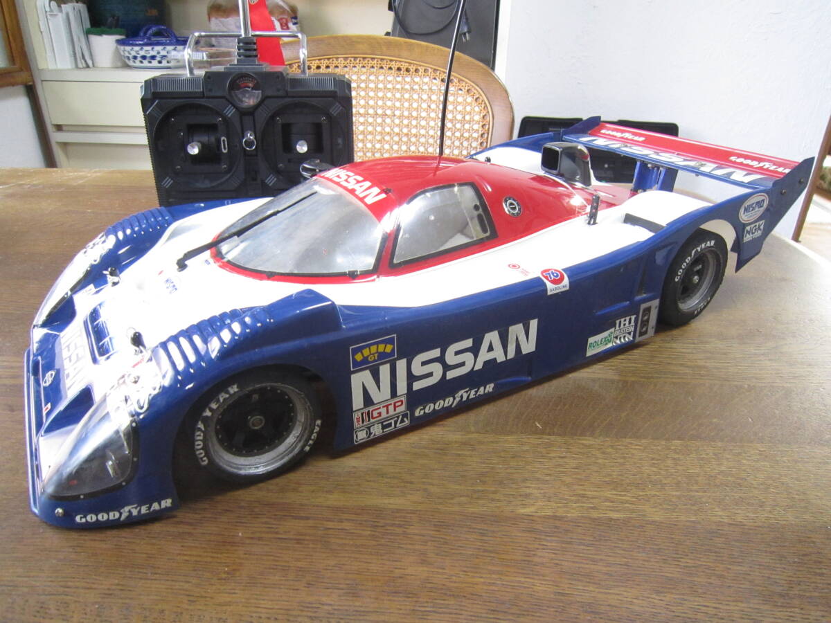 完全動作動画有 1/10 Nissan R91CP タミヤ Cカーシャーシ 送料込み EP R/C TAMIYA 全バラから当時物良品パーツで組み上げ
