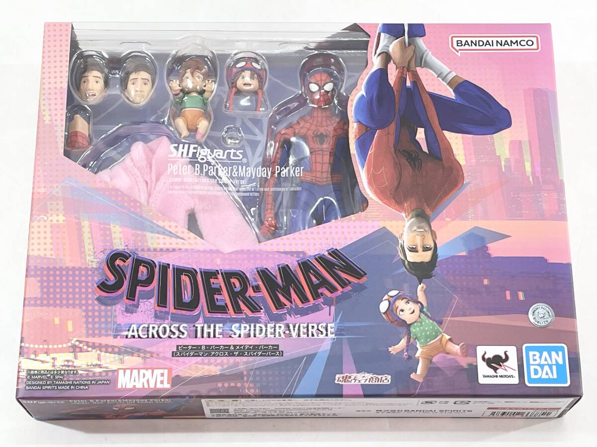 ★【同梱不可】中古品 S.H.Figuarts スパイダーマン:アクロス・ザ・スパイダーバース ピーター・B・パーカー&メイデイ・パーカー