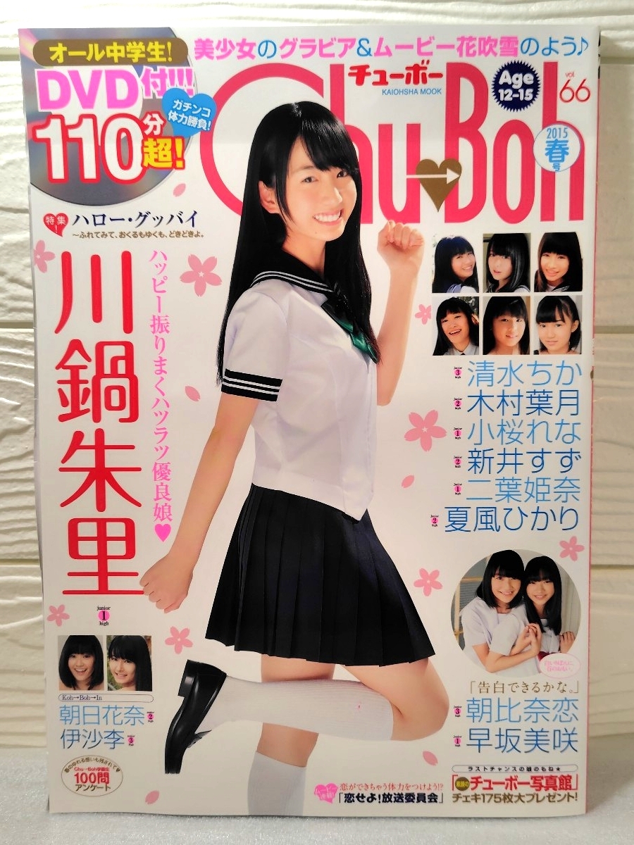 【R-124】 チューボー( Chu→Boh)Vol.66/2015年春号 DVD付 サイン入り 川鍋朱里 清水ちか 木村葉月 他