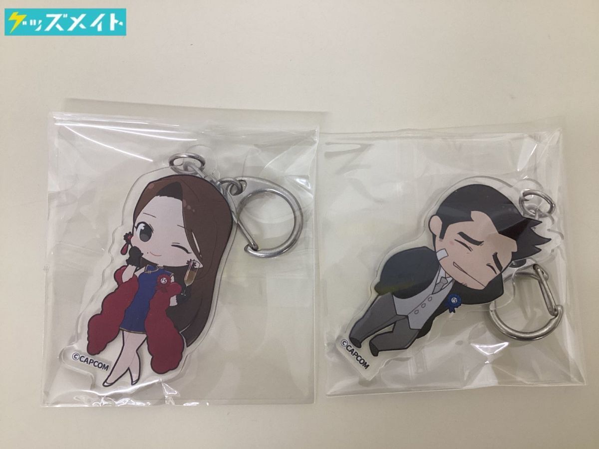 05【現状】 逆転裁判画廊 グッズ アクリルキーホルダー まとめ売り 糸鋸圭介 綾里千尋 2点