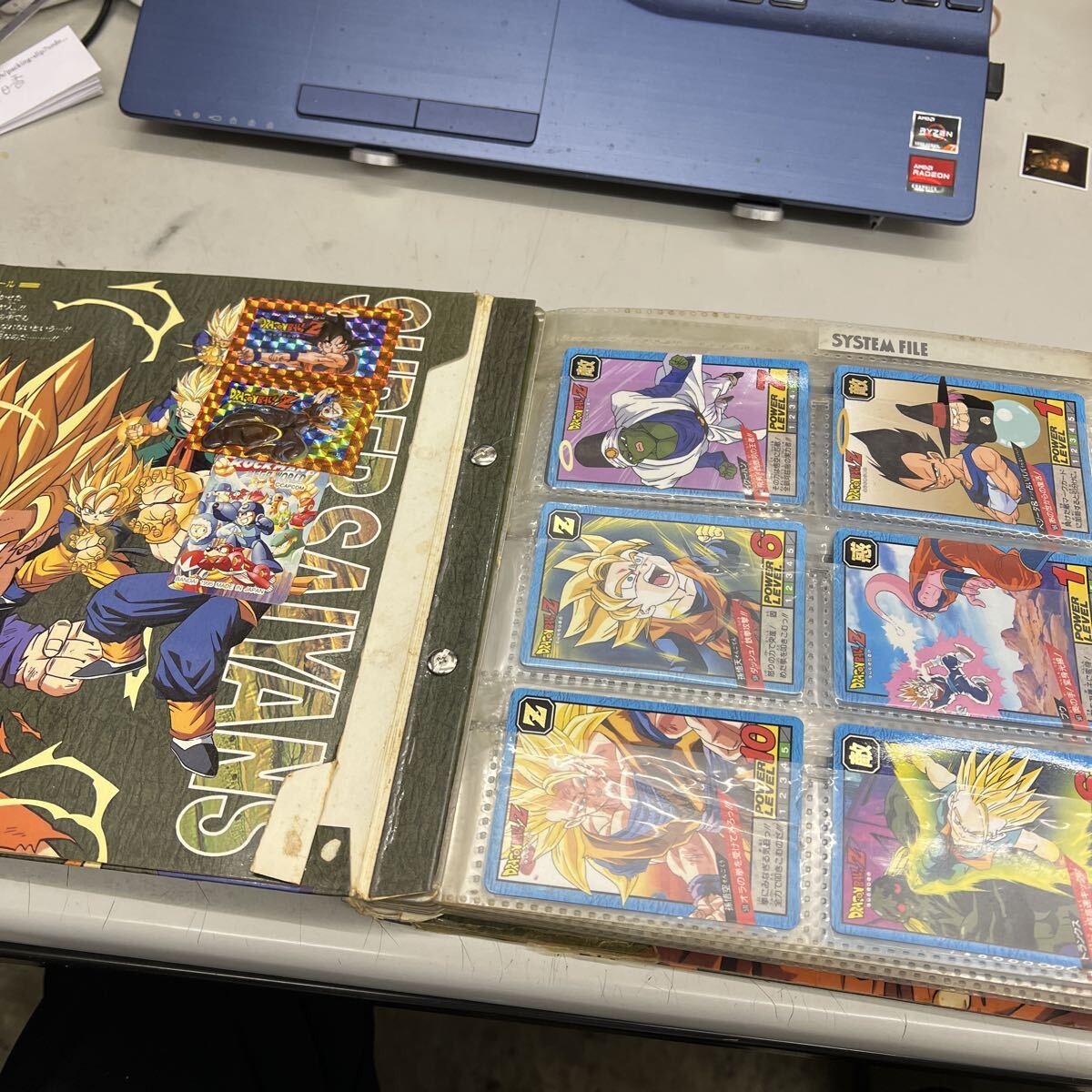 ドラゴンボールZ カードダス　カードダスステーション　システムファイル　カード84枚入り、ファイル劣化破損、管理No.4878