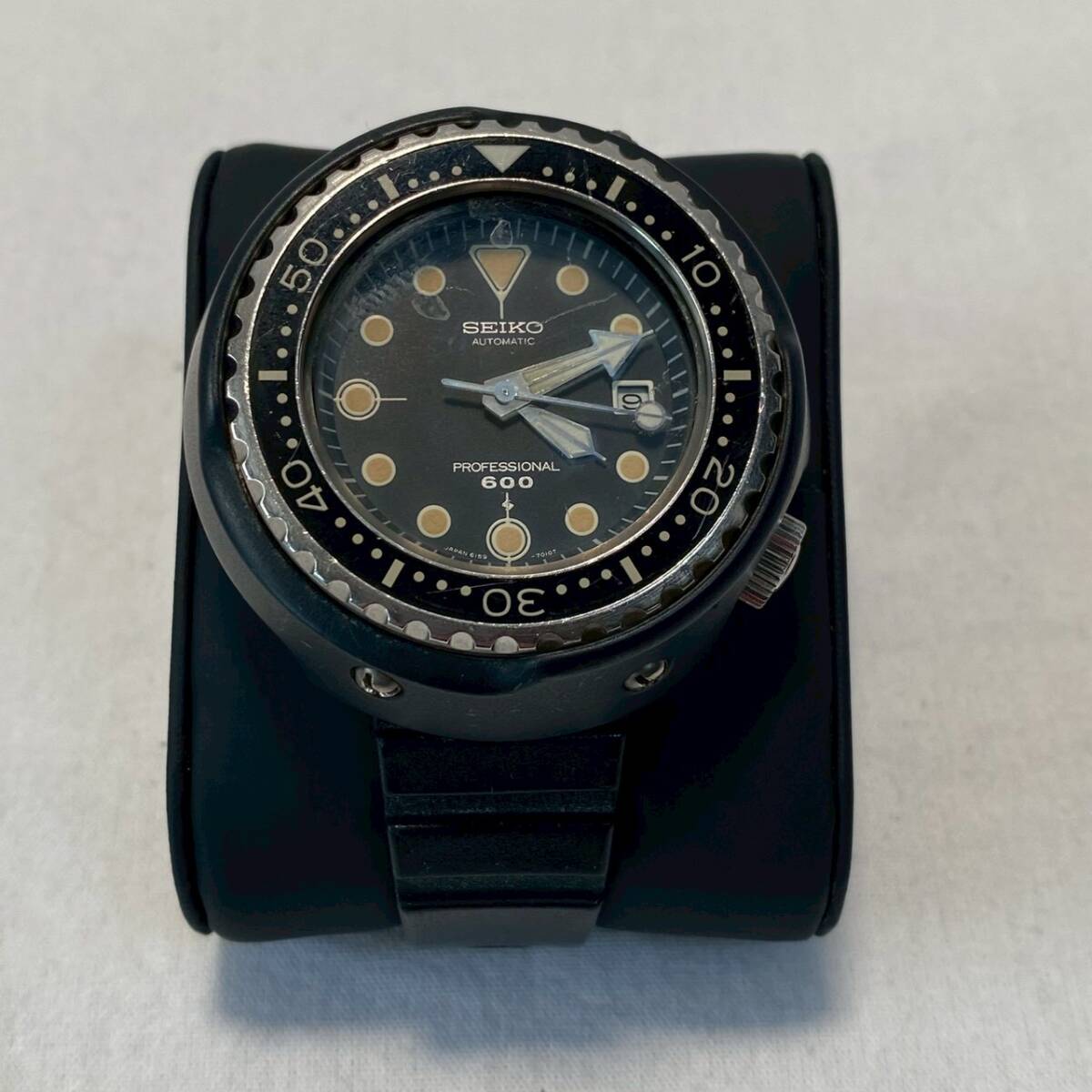 1円〜【希少】SEIKO プロフェッショナルダイバー600 6159-7010 自動巻き 動作品 ジャンク扱い 本体のみ セイコー ダイバー/No.64