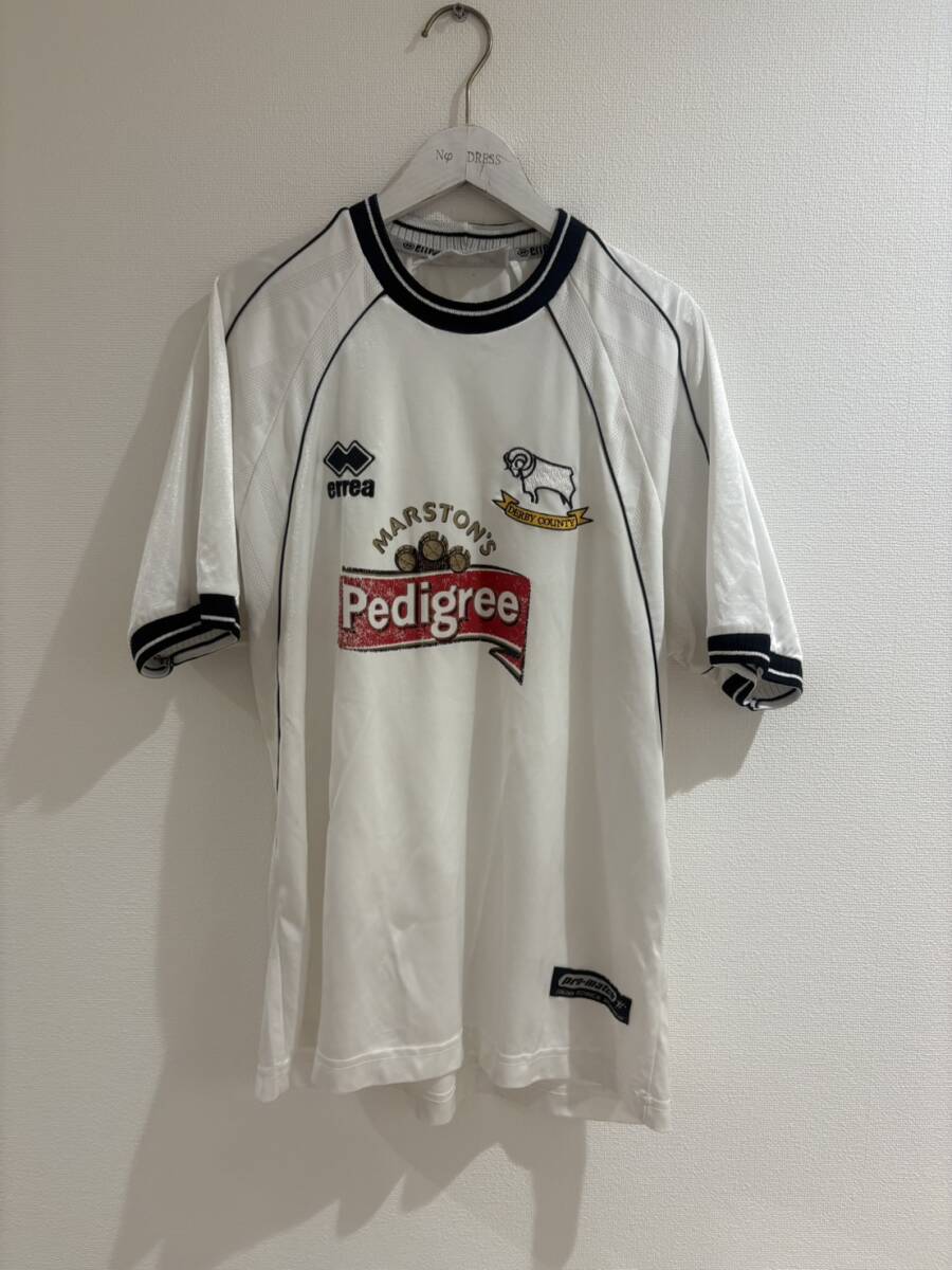 01/02 errea ダービー・カウンティ ホーム サッカーユニフォーム