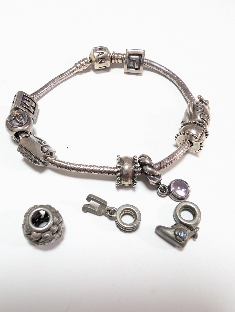 PANDORA パンドラ SV925 チャーム　ブレスレット チャーム11個/1円〜