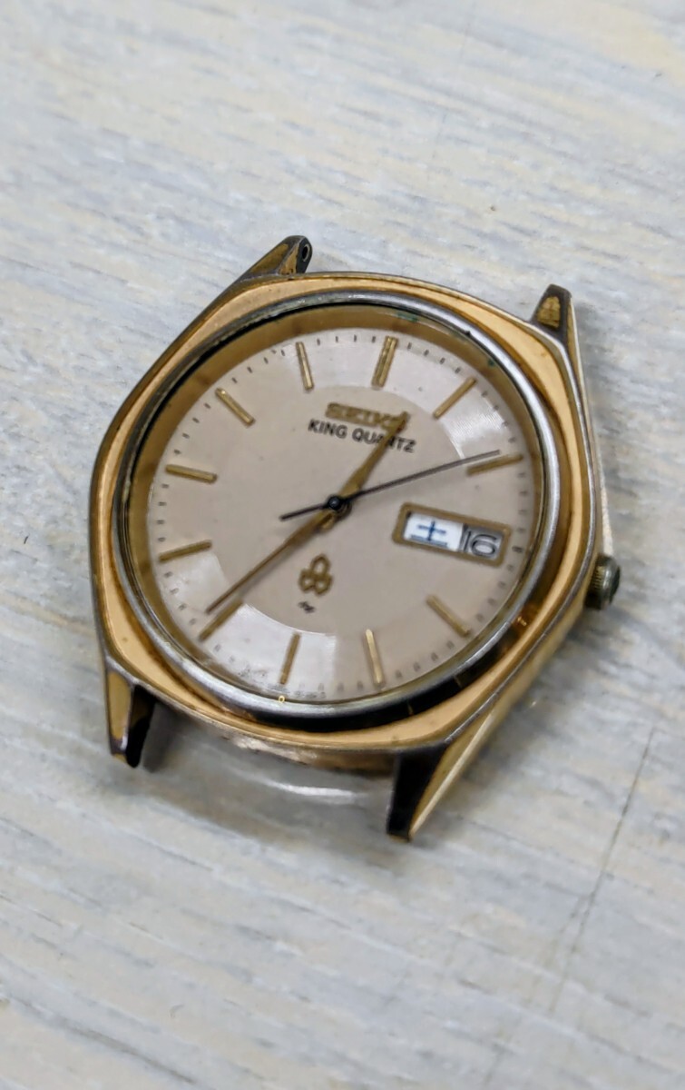 SEIKO KING QUARTZ キングクォーツ 5856-8050 デイデイト 腕時計ジャンク品