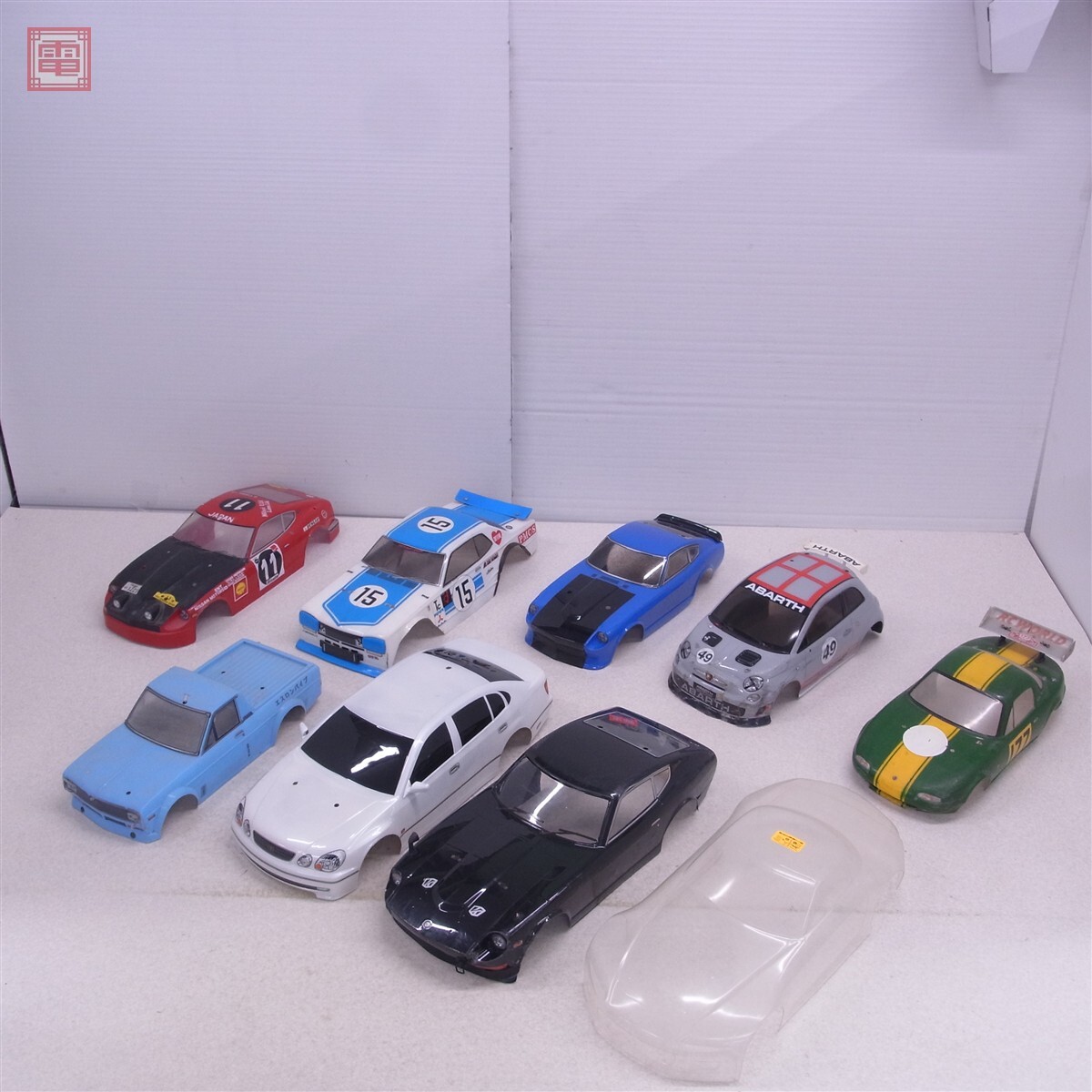 ジャンク メーカー不明 RCカー用ボディ ニッサン スカイライン/マツダ ロードスター 等 計9点セット ラジコン【40