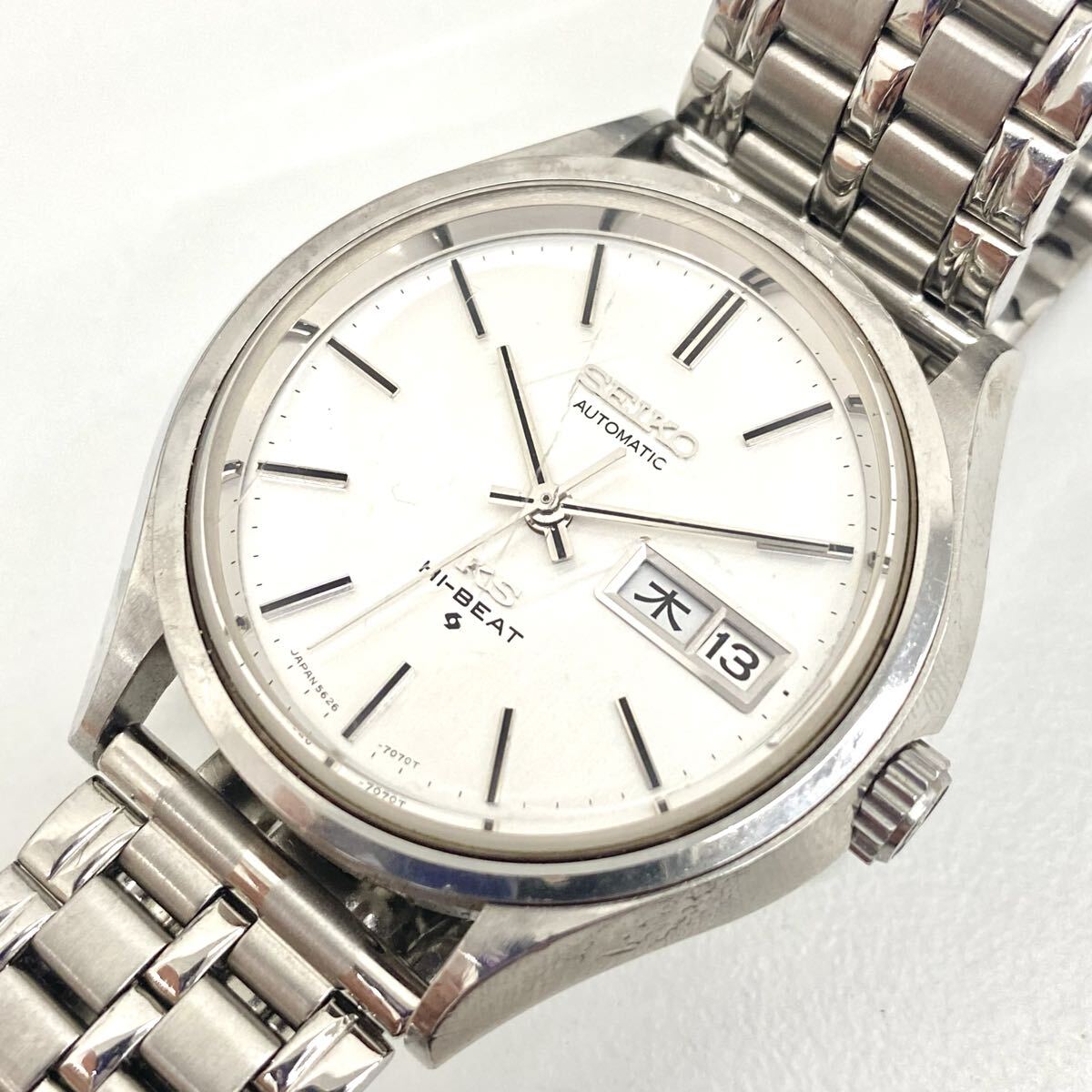 〇【稼動品】KING SEIKO 56KS HI-BEAT キングセイコー ハイビート 自動巻き AT 5626-7120 KSメダリオン 1972年 デイデイト メンズ 腕時計