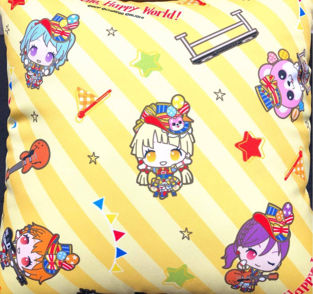 Bang dream! クッション ハロー、ハッピーワールド バンドリ! サンリオパーティ♪ in 渋谷マルイ ハロハピ 音ゲー 美少女 グッズ