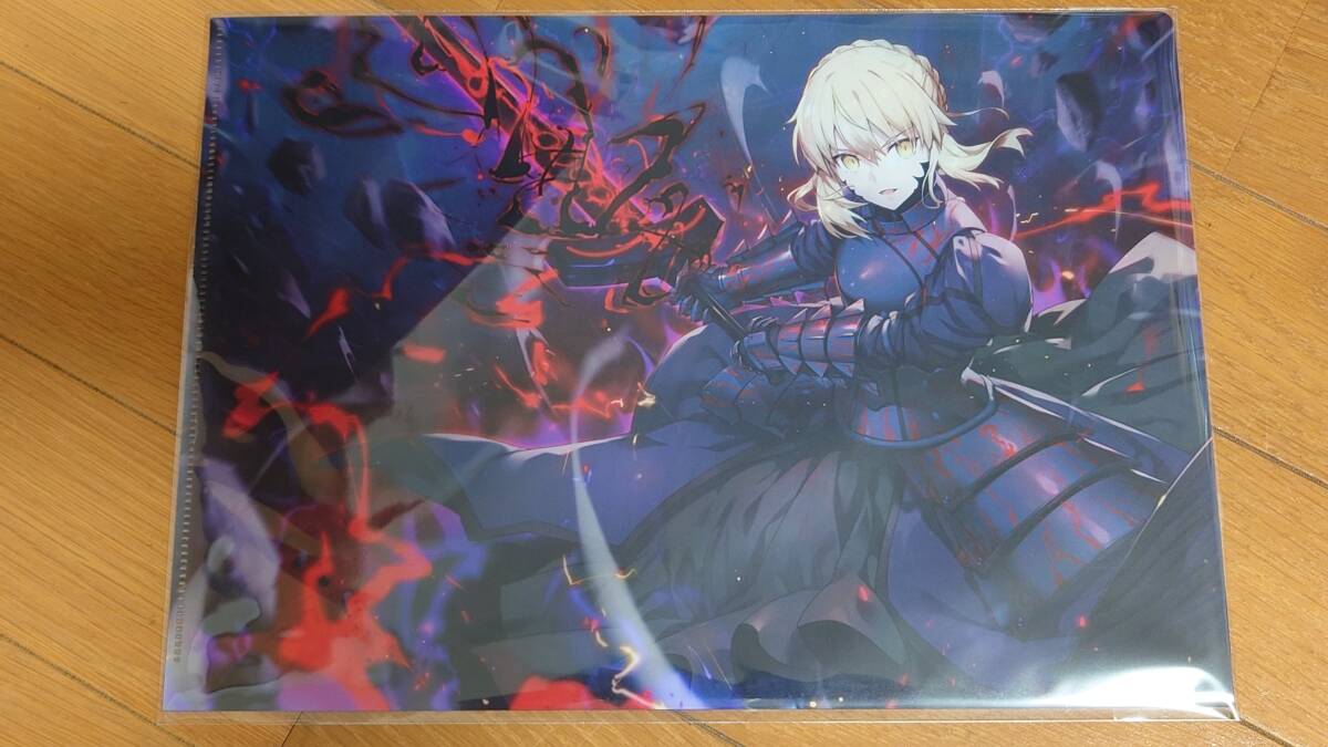 クリアファイル　でぶねこ　セイバーオルタ　アルトリア　FGO　Fate Grand Order