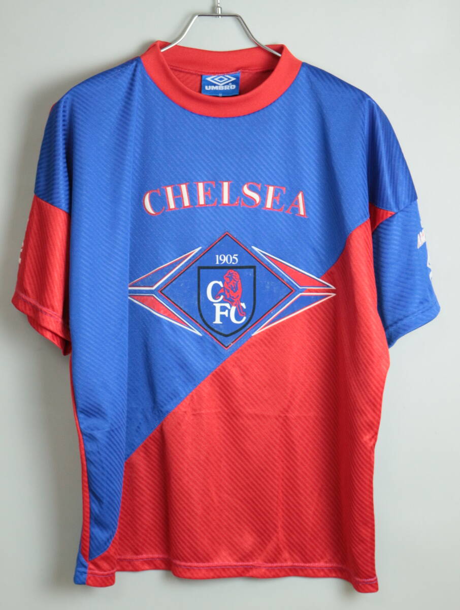 F153/UMBRO/アンブロ/イギリス製/1993-94シーズン/チェルシーFCトレーニングシャツ/プラクティスシャツ/ゲームシャツ/M(97-102CM)/90S/
