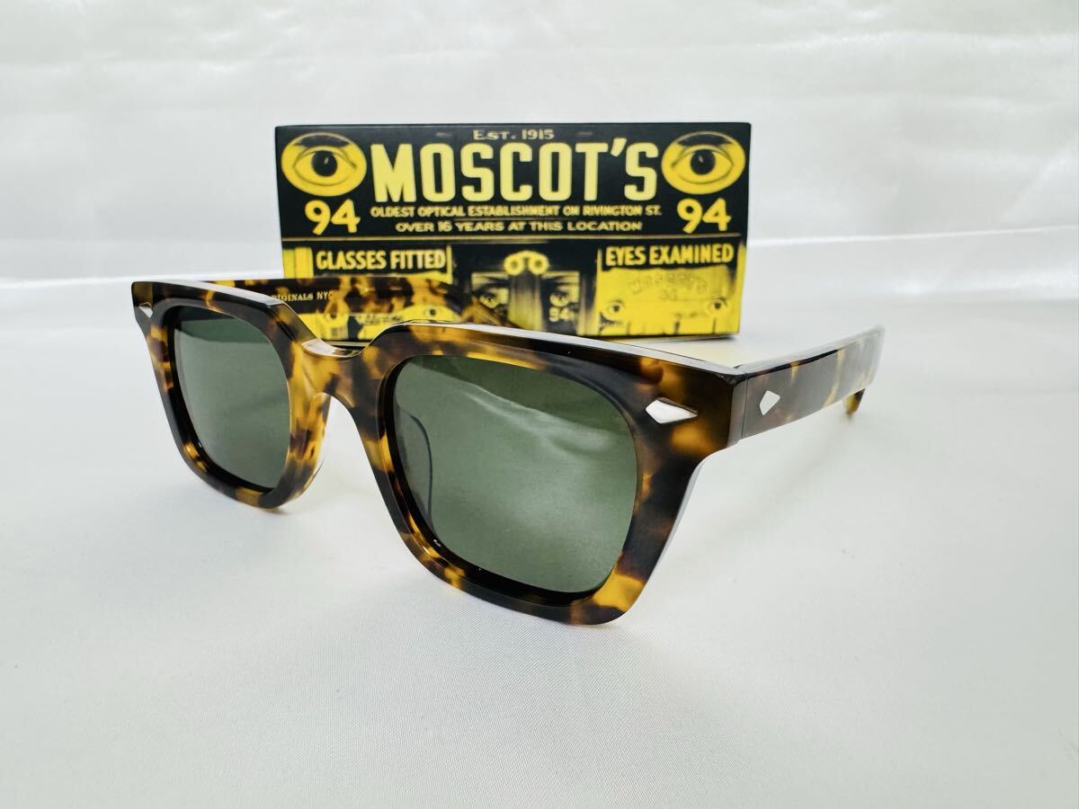 MOSCOT GROBER モスコット サングラス 45-23-145 COL.CLASSIC HAVANA 鼈甲柄 伊達眼鏡 美品