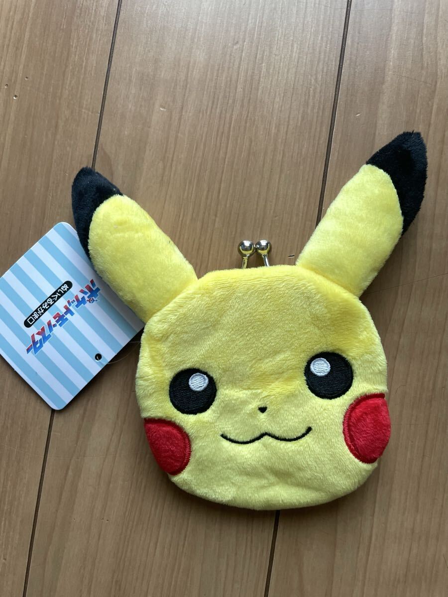 ★未使用新品！ピカチュウ☆キャラがま　コインケース☆フェイスデザインがかわいい☆送料140円★