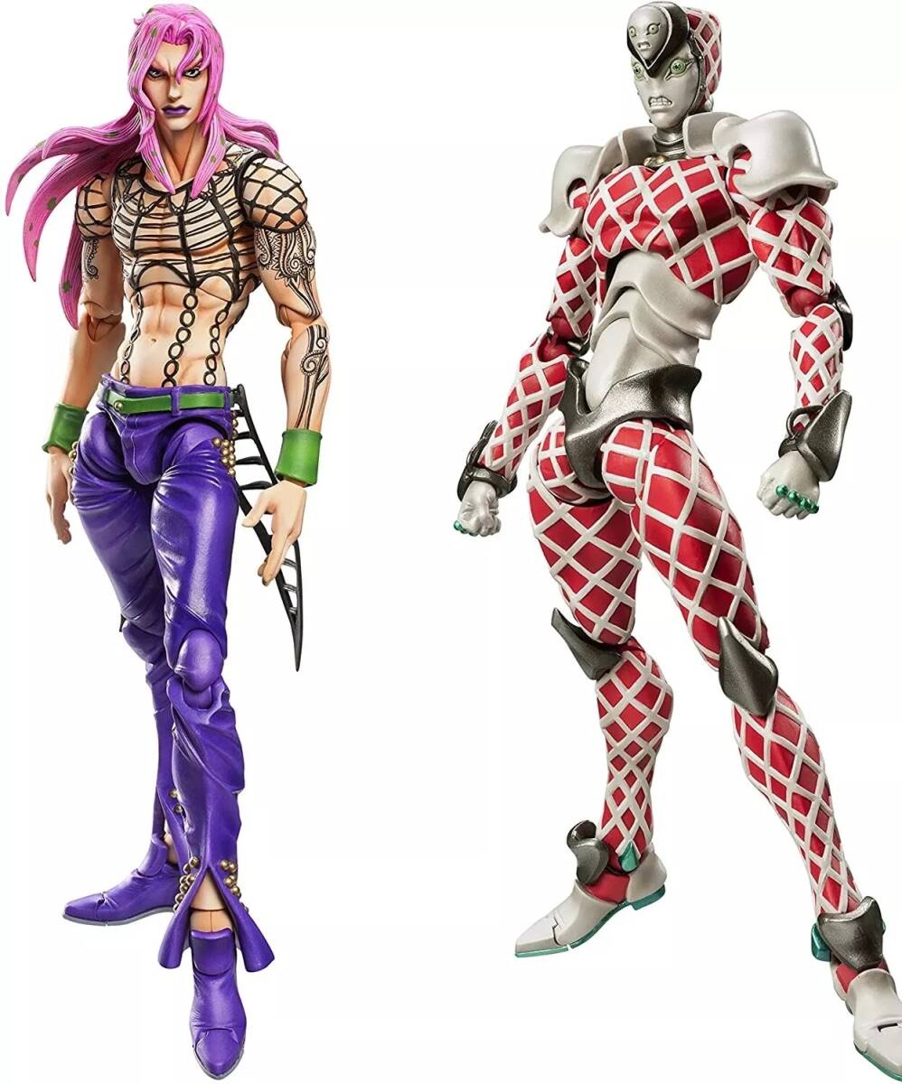 超像可動 『ジョジョの奇妙な冒険 第5部』 ディアボロ & K・C クリムゾン 2点セット PVC&ABS&ナイロン製 フィギュア メディコス 新品