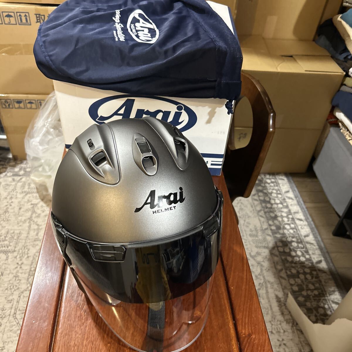 Arai アライ ジェットヘルメット　VZ-RAM MGグレー　57〜58cm バイク用ヘルメット　美品