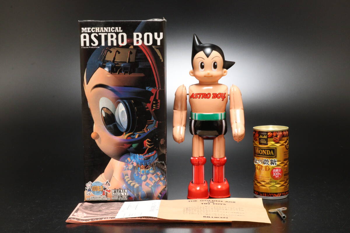 P 元箱 BILLIKEN ビリケン MECHANICAL ASTRO BOY アストロボーイ 鉄腕アトム ゼンマイ歩行 ブリキ 日本製