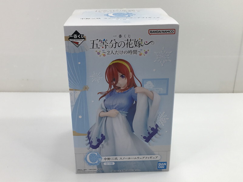 TAG【未使用品】★一番くじ 五等分の花嫁∽ 〜2人だけの時間〜 C賞 中野三玖 スノールームウェアフィギュア〈053-260618-YK-15-TAG〉
