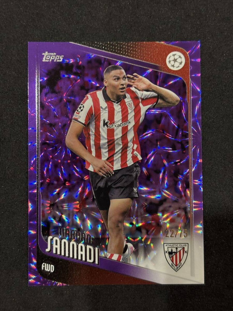 2025-26 Topps Japan Edition Soccer Maroan Sannadi Purple /75