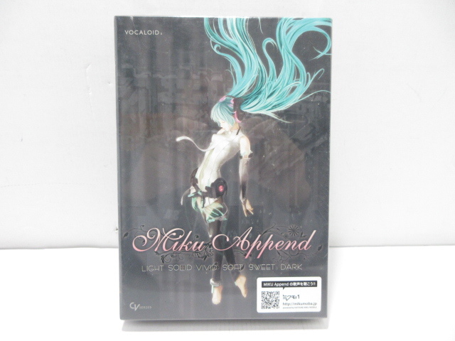 s62331-oe [送料950円] 未開封◎初音ミク・アペンド ボーカロイド ボカロ 拡張音源 クリプトン [029-260710]
