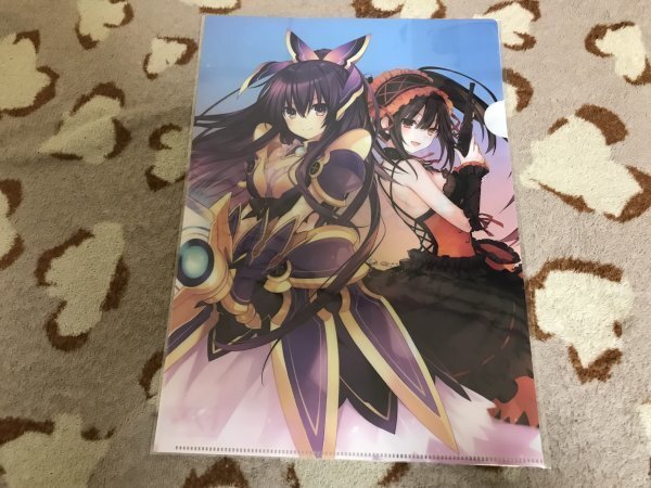 124クリアファイル　デート・ア・ライブ　つなこ　ドラゴンマガジン　とらのあな特典　時崎狂三 夜刀神十香