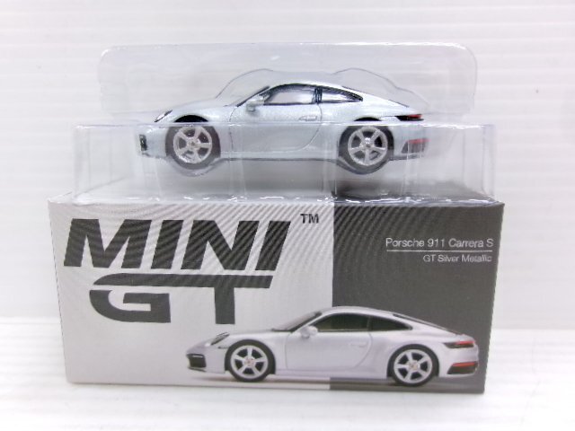TSMモデル ミニGT 1/64 ポルシェ 911 (992) カレラ S GT シルバーメタリック 右ハンドル (6335-918)