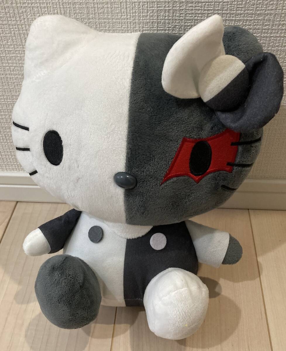 モノクマ×ハローキティ BIG ぬいぐるみ ダンガンロンパ×サンリオキャラクターズ　コラボ　限定　マスコット