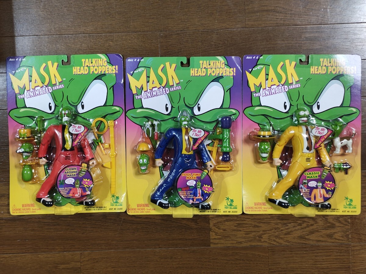当時物 TOY ISLAND トイアイランド社 トーキングフィギュアシリーズ MASK マスク フィギュア 3 種類 デッドストック